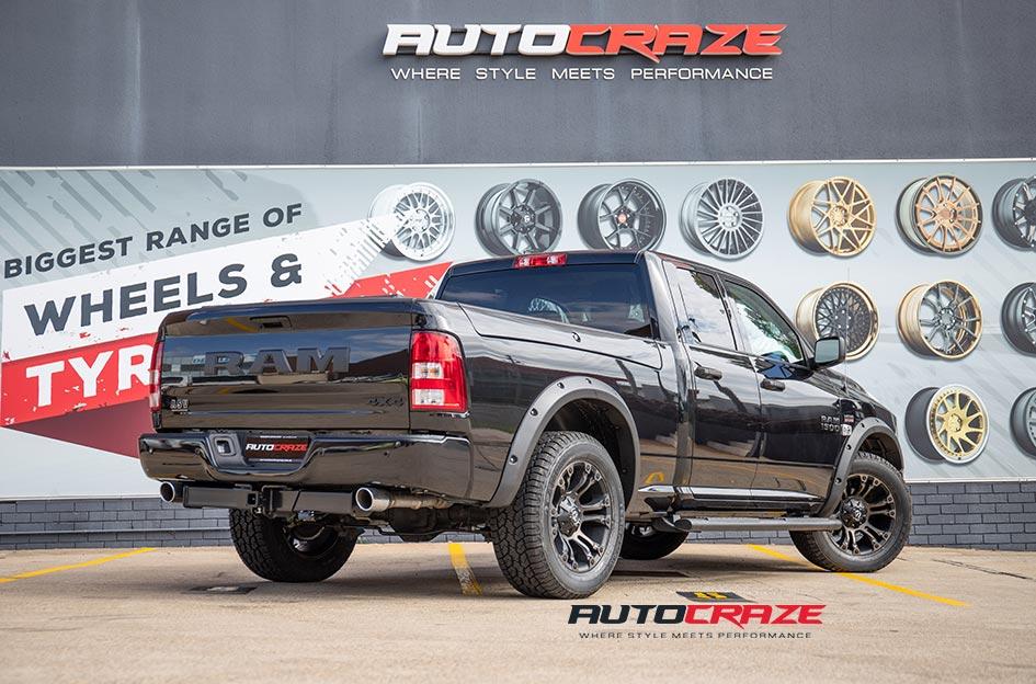 DODGE-RAM-VAPOR-BLACK-MACHINED-WITH-DARK-TINT
